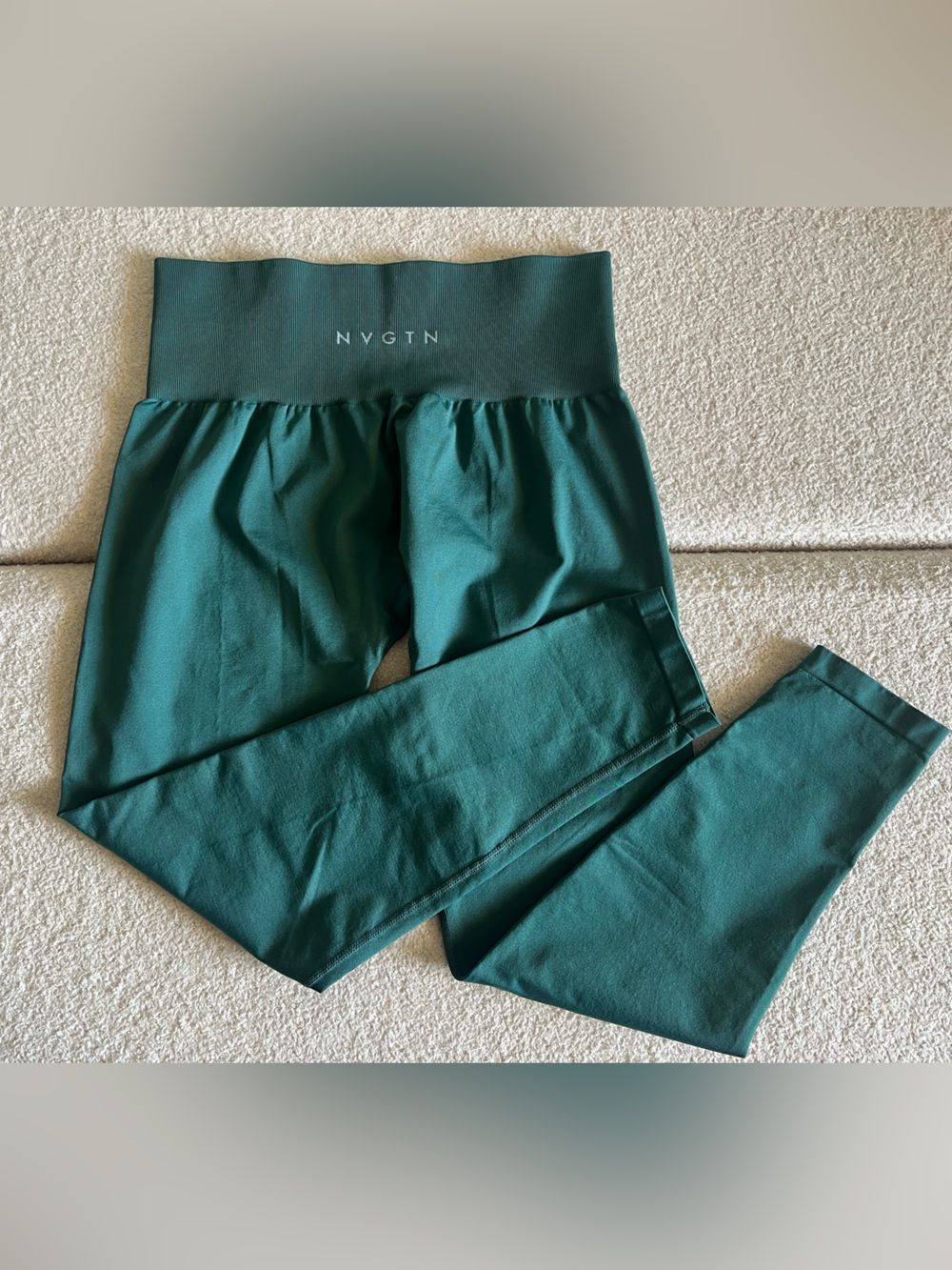 NVGTN Girls' Teal Active High-Waist Leggings